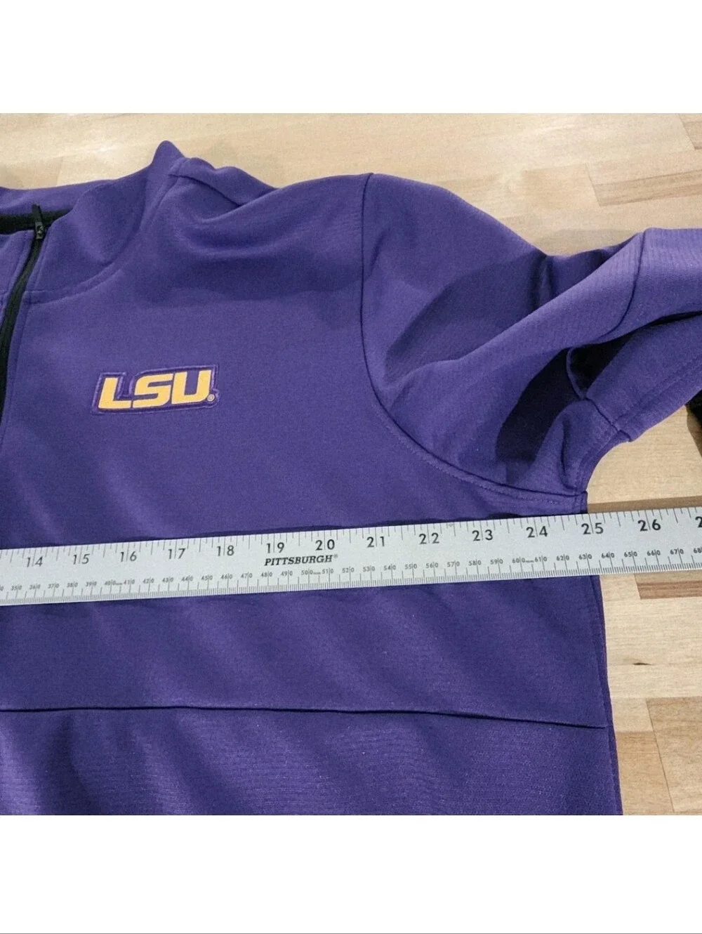 LSU Nike 1/4 Zip Pullover Shirt Men's Size XL Long Sleeve On Field